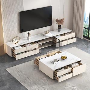 Meuble TV moderne en panneaux de bois écologiques avec rangement mural pour téléviseurs, idéal pour le salon et l'aménagement intérieur - Product Image 4