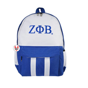Mochila de poliéster para mujer con bordado de la hermandad Zeta Phi Beta |   Mochila de Viaje Personalizada Sublimada para Mujeres de la Hermandad ZPB - Product Image 6