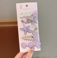 Barrettes à cheveux queue de sirène mignonnes pour filles, pinces à cheveux de princesse, épingles à cheveux pour enfants, accessoires capillaires pour enfants