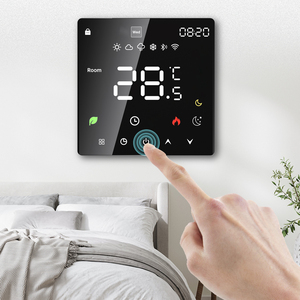 Tuya <strong>WiFi</strong> Smart Thermostat Touch Screen Digital Temperature <strong>Controller</strong> with Voice Control for HVAC <strong>Heating</strong> Cooling - Product Image 4