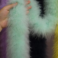 Boa en plumes de dinde épaisses 50g en gros, boa en plumes de marabout moelleuses et colorées pour costumes