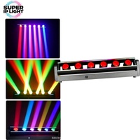 Barre de lumière LED mobile 6x80W RGBW 4-en-1 avec contrôle DMX, effet Wash et Strobe pour DJ, discothèque et éclairage de scène