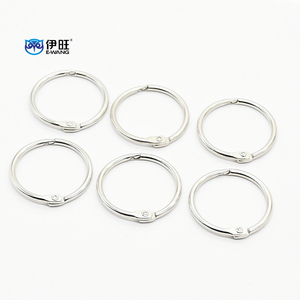 YIWANG argent rangement pratique anneaux de reliure en acier inoxydable 0.75 pouces anneaux de reliure de livre à feuilles mobiles - Product Image 1