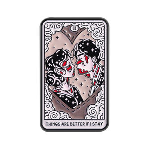 Broche Esmaltado '<span class=keywords><strong>THINGS</strong></span> ARE <span class=keywords><strong>BETTER</strong></span> IF I STAY', Pin de la Cubierta del Álbum Musical de la Banda Punk Americana, Broches, Insignia de Solapa, Accesorios de Joyería - Product Image 1