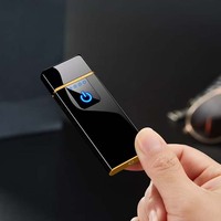 Briquet Électronique Double Arc Rechargeable USB Coupe-Vent en Gros pour Coffrets Cadeaux de Noël et de Thanksgiving
