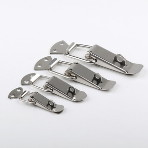 Loquet à ressort en acier inoxydable pour meubles, sans clé, en acier laminé à froid, design industriel, accessoire de quincaillerie durable - Product Image 1