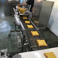Machine à paner automatique en acier inoxydable pour tempura et fruits de mer, capacité 200 kg/h, avec pompe et roulement, pour restauration rapide