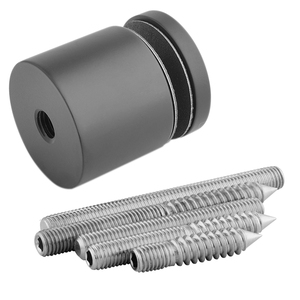 Thép Không Gỉ Hiện Đại Không Khung Lan Can Chải Kính Có Thể Điều Chỉnh Cạnh Grip Standoff Cho Cầu Thang Bệnh Viện Biệt Thự-DIY Cài Đặt - Product Image 3