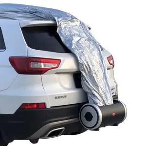 Outdoor Auto Kleding Zon Cover Oplaadbare Verzilverde Reflecterende Bescherming Tegen De Zon En Warmte-Isolatie Auto Tent Smart Car Cover