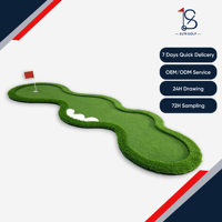 Tapis de golf durable pour putting green, kit d'entraînement de golf en gazon artificiel pour l'intérieur et l'extérieur, vente en gros