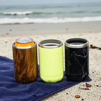 Canette confortable en acier inoxydable de qualité alimentaire de 12oz personnalisée Refroidisseur de soda à bière isolé sous vide à double paroi comme tasse cadeau