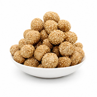 Arachides enrobées de sésame de qualité supérieure, en gros, en vrac, collations saines, noix et fruits à coque