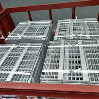 Marchepied antidérapant en acier de fabrication chinoise avec bordure à motif damier, résistant aux intempéries, pour plateforme extérieure