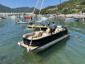 4,5 m 4,8 M 15ft 16ft 2 personas cena viaje crucero vacaciones pontón pesca avistamiento barco con motor fuera de borda motor eléctrico - Product Image 2