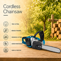 Scie à chaîne sans fil portative 20V Max à batterie lithium, alternative à la tronçonneuse à essence, pour le travail du bois, la coupe d'arbres, le déboisement et le jardinage