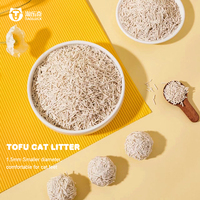Litière pour chat en tofu à faible prix, contrôle efficace des odeurs, sans poussière, 100% naturelle, écologique, biodégradable et jetable aux toilettes