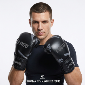 Gants de boxe d'entraînement en cuir microfibre à doigts entiers pour boxeurs adultes - Personnalisables pour la gym, les arts martiaux et la lutte - Product Image 3