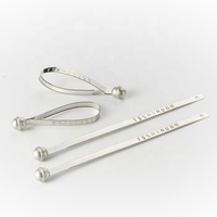 Sceau de sécurité en métal poli TSS-L2 en acier inoxydable, étanche, antivol et durable, avec tête sphérique, pour camions et remorques (215 mm)