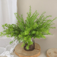 Plante artificielle ZUOYI AR-536, 48 cm, en forme d'asperge, de fougère, d'herbe aquatique, d'aiguilles de pin, en colle souple nordique, pour la décoration