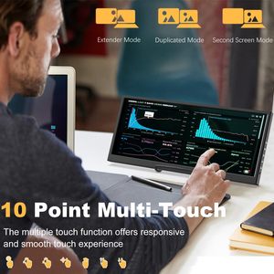 Écran secondaire <span class=keywords><strong>tactile</strong></span> de 12,3 pouces, écran <span class=keywords><strong>tactile</strong></span> portable IPS étiré, affichage LCD 1920 * 720 USBC, écran <span class=keywords><strong>tactile</strong></span> portable - Product Image 2