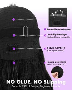 วิกผมแบบวีพาร์ท <span class=keywords><strong>ผม</strong></span>แท้ ความหนาแน่น 250% ลอนบอดี้เวฟ อัพเกรด วิกผมแบบยูพาร์ท <span class=keywords><strong>ผม</strong></span>แท้ พร้อมเชือกผูก ไม่ต้องเย็บ ไม่ต้องใช้กาว แบบคลิปติด วิกครึ่งศีรษะ - Product Image 2