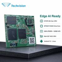 Módulo Techvision 2346M MTK G520 Dual A78+Hexa A55 OSM-L Core, 9TOPS NPU, 8GB LPDDR5, 128GB UFS, Android 15, Linux, Pantalla 4K, 45x45mm
