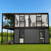 Casa Contenedor de Dos Pisos con Amplio Interior de Lujo, Estilo Mansión, 4 Dormitorios