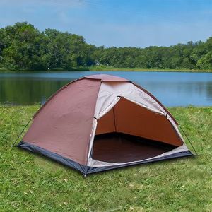 Tente de camping 2-3 personnes en tissu Oxford imperméable 1000-1500 mm, portable, pour la pêche et la randonnée en extérieur - Product Image 1