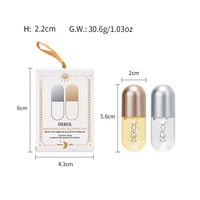 DEROL Plumper Lip Care Sérum Jour Nuit Lisse Ridules Lèvres Nourrissantes Anti-Séchage Lèvres Huile Gingembre Menthe Poivrée Lipgloss 5.5ml * 2