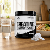Bubuk Creatine Monohydrate Murni Mikronisasi 300g 60 Sajian untuk Kekuatan & Pertumbuhan Otot