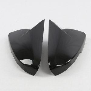 Cubiertas de Espejos Retrovisores con Diseño de Cuerno de Buey en Negro Brillante con Acabado de Fibra de Carbono, Accesorios para Automóviles, Kit de Decoración para Carrocería, para Avante 2011 2012 2013 2016 - Product Image 2