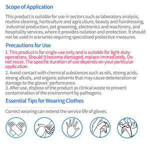 Gants jetables en PVC bon marché, qualité alimentaire, sans poudre, gants en <span class=keywords><strong>vinyle</strong></span> pour l'industrie alimentaire, les dents, multi-usages - Product Image 5