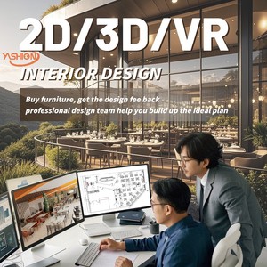 مخصص حديث خفيف فاخر مطعم أخضر منحني نصف دائرة كابينة أثاث مطعم مقهى - Product Image 5