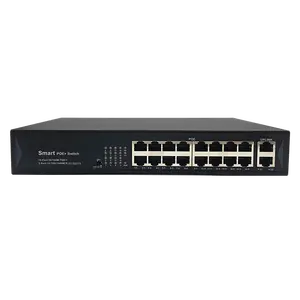 Porta Uplink Standard 30W PoE 2 10/100/1000M e interruttore di rete PoE porta PoE 16 10/100M