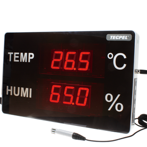 TECPEL TRH-3305 Large LED Display Digital Thermometer & <b>Humidity</b> <b>Meter</b> with 2-Year Warranty Made in Taiwan - Product Image 3