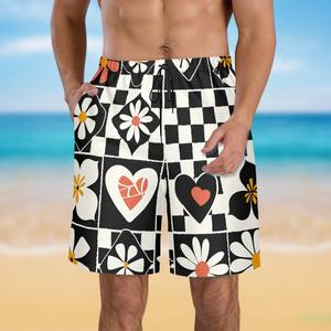 Pantalones cortos de playa estilo calle alta para hombre con imagen personalizada, cintura elástica, talla XXS, 5 pulgadas, estampado de puff, decoración de logotipo, pantalones cortos Cargo de baloncesto - Product Image 6