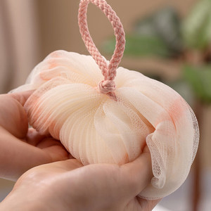 Modern Style <b>Bath</b> Ball Soft Face Ball Shaped <b>Bath</b> <b>Bubble</b> Bar for Skin Cleaning Round Mesh Bag Rubbing <b>Bath</b> Flower - Product Image 4