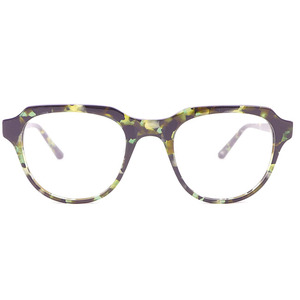 Monturas de Gafas Retro Panto Unisex con Diseño de Parches y Aro Completo - Product Image 3