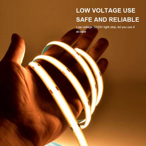 Chuyên nghiệp lớp COB dẫn ánh sáng băng cao cri90 + liền mạch Glow 12V 24V điện áp an toàn cho tủ hiển thị chiếu sáng - Product Image 5