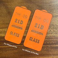 21D verre trempé clair soie impression téléphone portable protecteur d'écran pour iphone samsung huawei xiaomi Infinix Tecno motorola