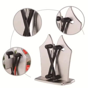 LM Eco-Friendly Kitchen <b>Knife</b> <b>Sharpener</b> Easy Safe Sharpening Tool for Chef's and Damascus <b>Knives</b> - Product Image 6