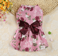 Robe plissée pour chien, vêtements animaux superposées, mignon, pour printemps