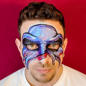 Alloween-<span class=keywords><strong>pintura</strong></span> facial activada por agua, conjunto de <span class=keywords><strong>pintura</strong></span> facial a base de agua, Etiqueta Privada - Product Image 2
