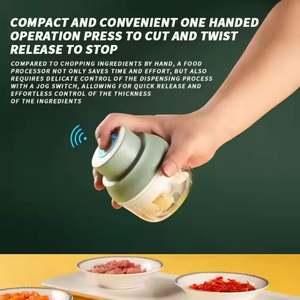 <span class=keywords><strong>Mini</strong></span> picadora de carne recargable eléctrica de alta calidad, picadora de alimentos para frutas, verduras, nueces con carga USB - Product Image 6