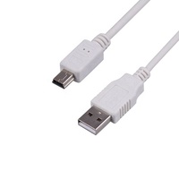 Cable cargador de datos USB 2,0 personalizado tipo A macho a Mini B 5 pines tipo T V3 Cable para reproductores de MP3 Dash Cam receptor GPS