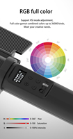LP600 Baguette lumineuse vidéo LED rechargeable 5200 mAh RGB pour studio de photographie d'extérieur