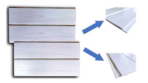 Tấm Tường PVC Và Tấm Trần Với Thiết Kế Hạt Gỗ Màu Trắng Phổ Biến Ở Châu Á - Product Image 3