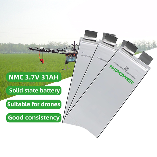 High Discharge Rate 25C 3.7V 31AH Semi-Solid State Lithium Ion Rechargeable Battery for RC Drones with 2000 Cycles