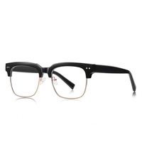 Model 2207 TR90 dengan bingkai optik logam kacamata miopi bingkai kacamata komputer antisinar biru kacamata penghalang uniseks