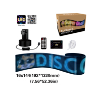 Pantalla LED para Ventana Trasera de Coche, 16x144, Pantalla Flexible Inteligente con Luces RGB que Cambian de Color
